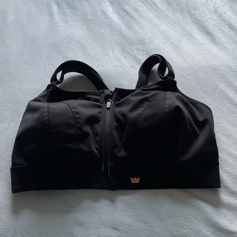 SHEFIT black customizable sports bra, see measurements EUC